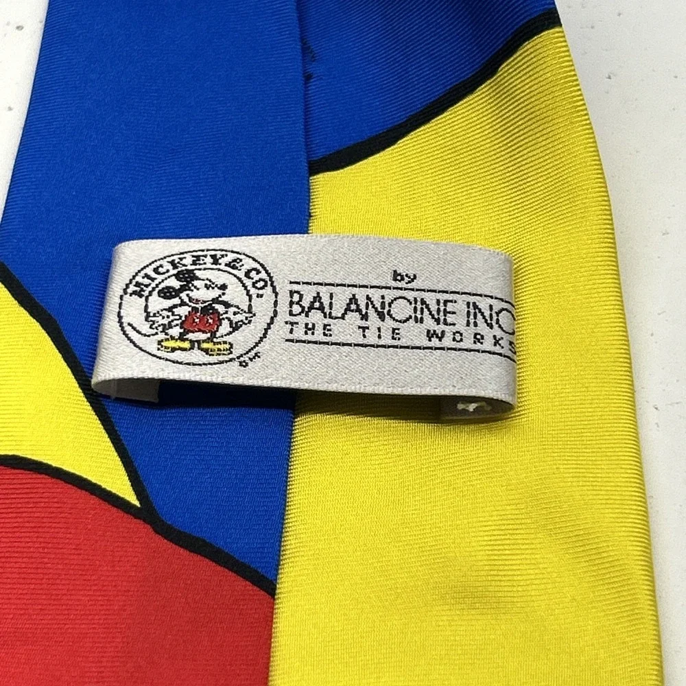 Vintage Mickey & Co Disney Mickey Mouse Golf Tie Balancine Inc‎ 100% Silk